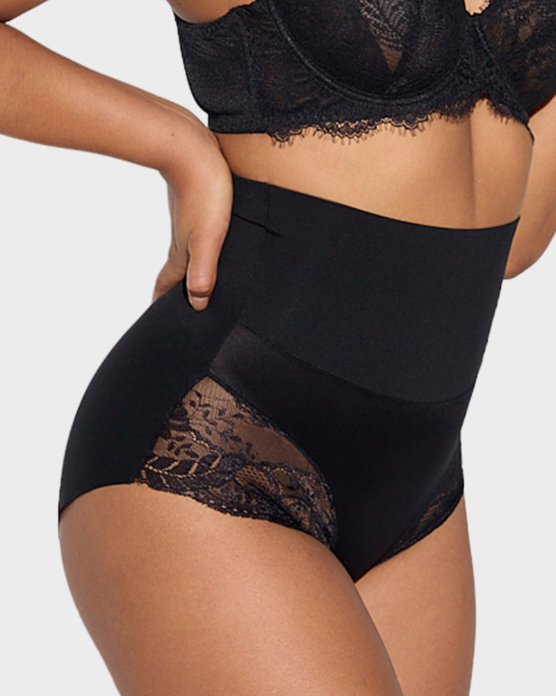 Nahtloser Spitzenformslip mit hohem Bund (3er-Pack)