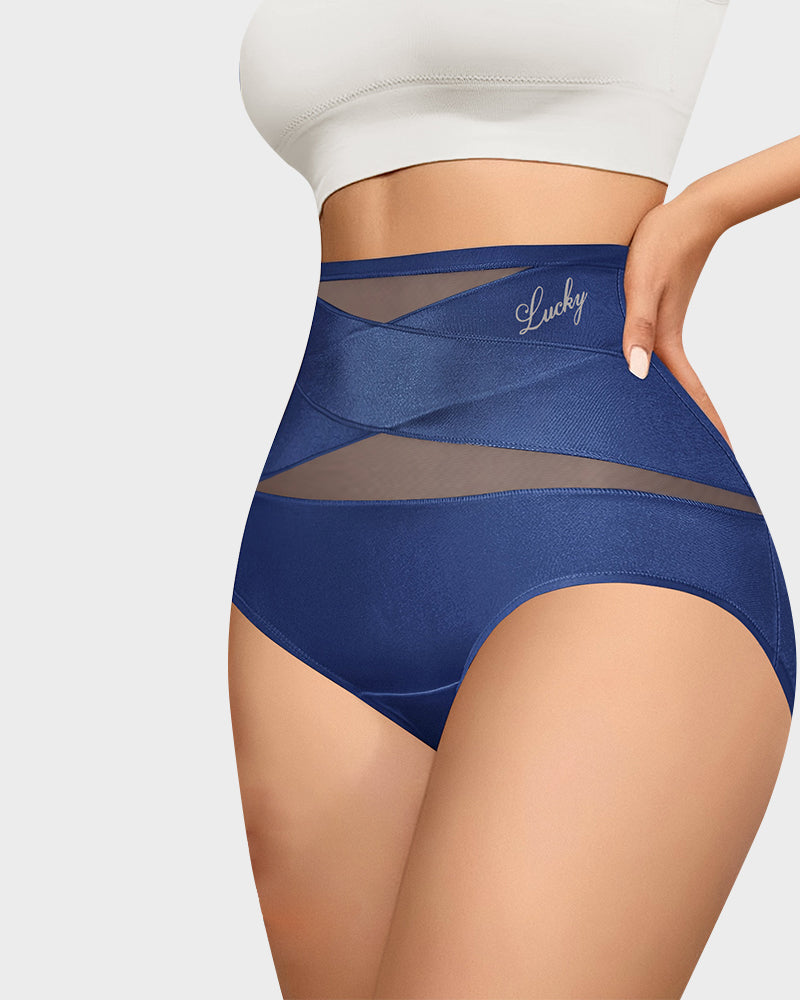 Nahtlose High-Waist Shaping-Slips mit Bauchkontrolle (4er-Pack)