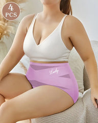 Nahtlose High-Waist Shaping-Slips mit Bauchkontrolle (4er-Pack)