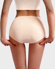 Nahtlose High-Waist Baumwollslips – Figurformend & Lifting (4er-Pack)