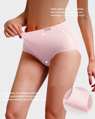 Nahtlose High-Waist Baumwollslips – Figurformend & Lifting (4er-Pack)