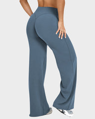 Bequeme High-Waist-Yogahose – elastisch & weit geschnitten