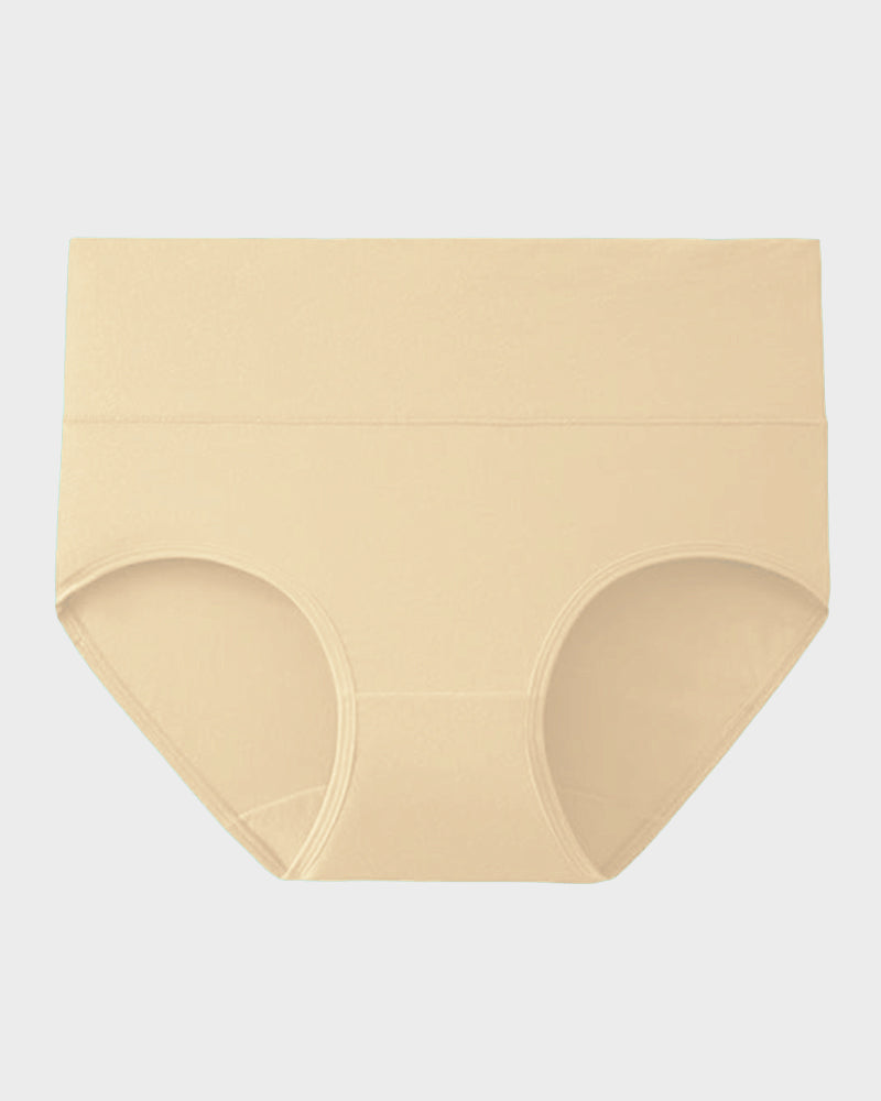 Hoch taillierte Baumwollslips mit voller Abdeckung – 4er-Pack