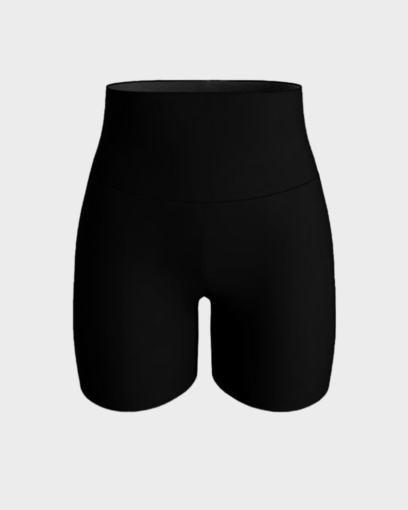 Leichte High-Waist Yoga-Shorts mit Formeffekt