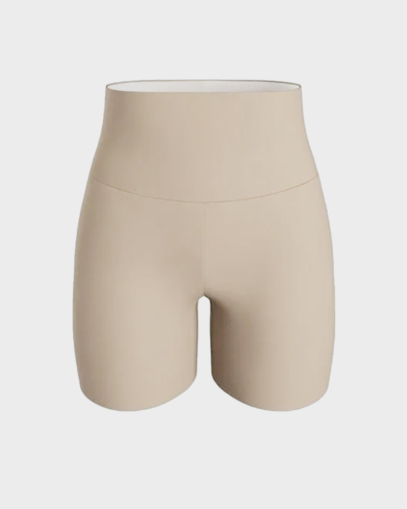 Leichte High-Waist Yoga-Shorts mit Formeffekt