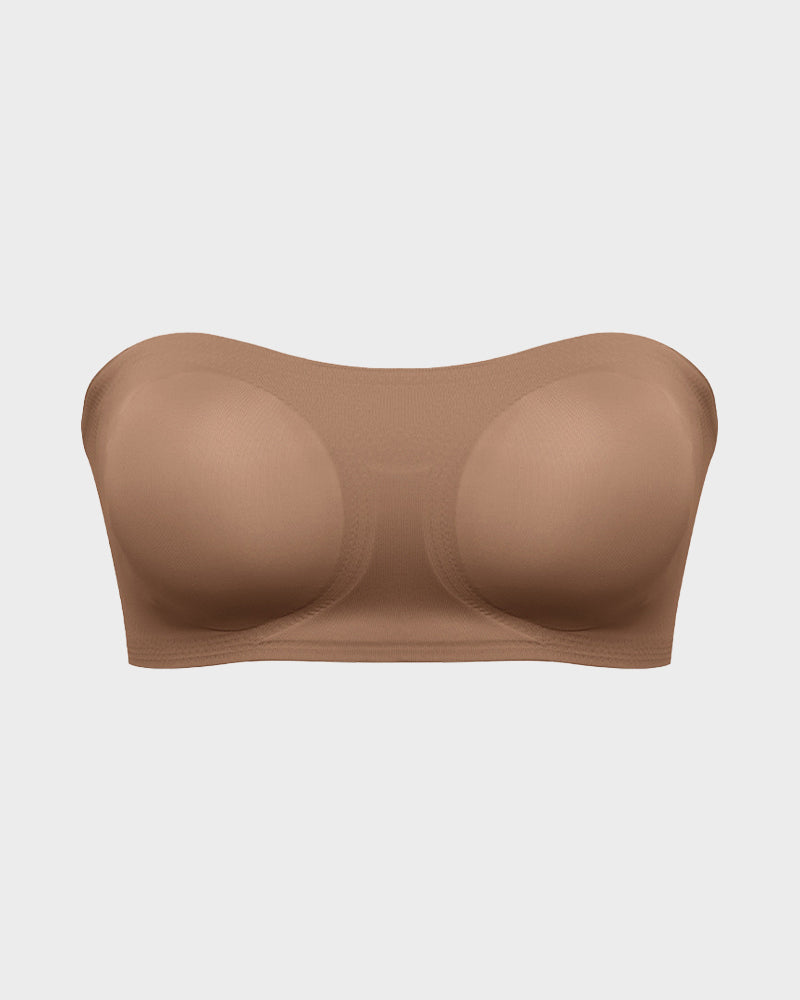 Rutschfester Bandeau-BH mit seitlichem Crossover-Haken