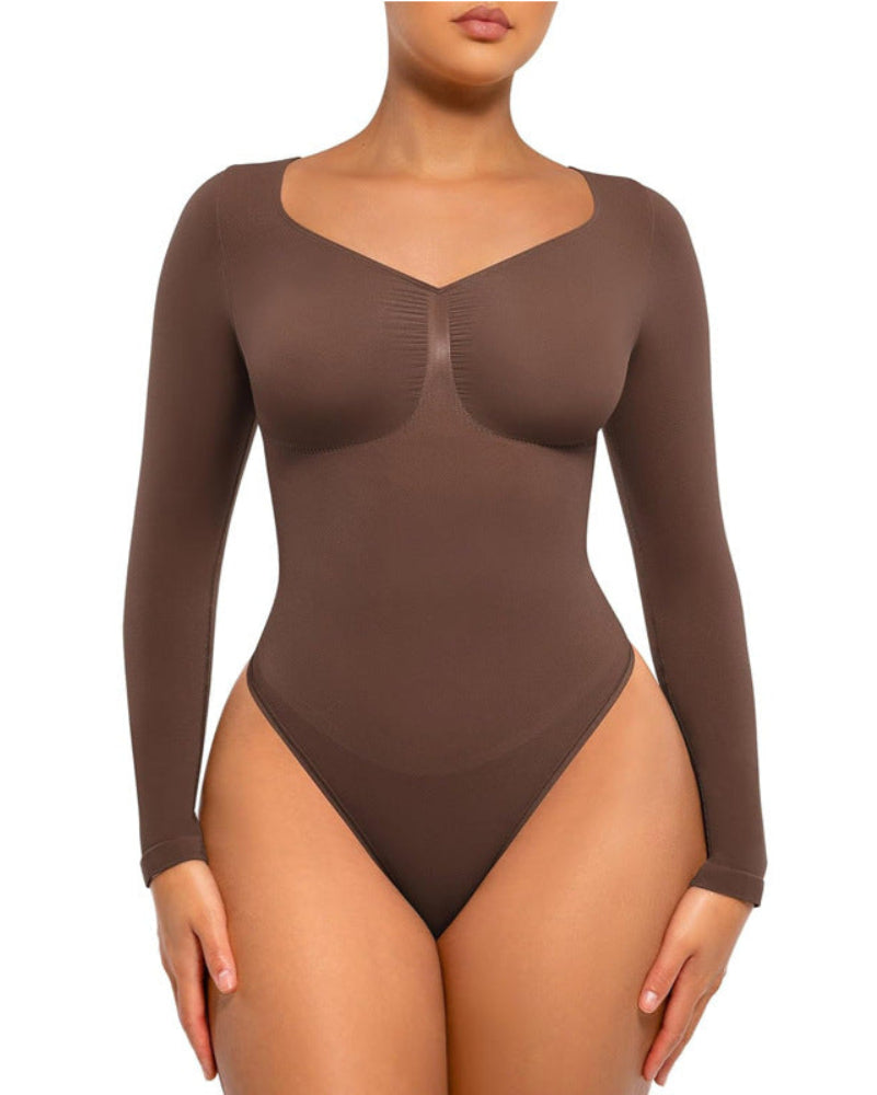 1+1 gratis Shaping-Body mit langen Ärmeln