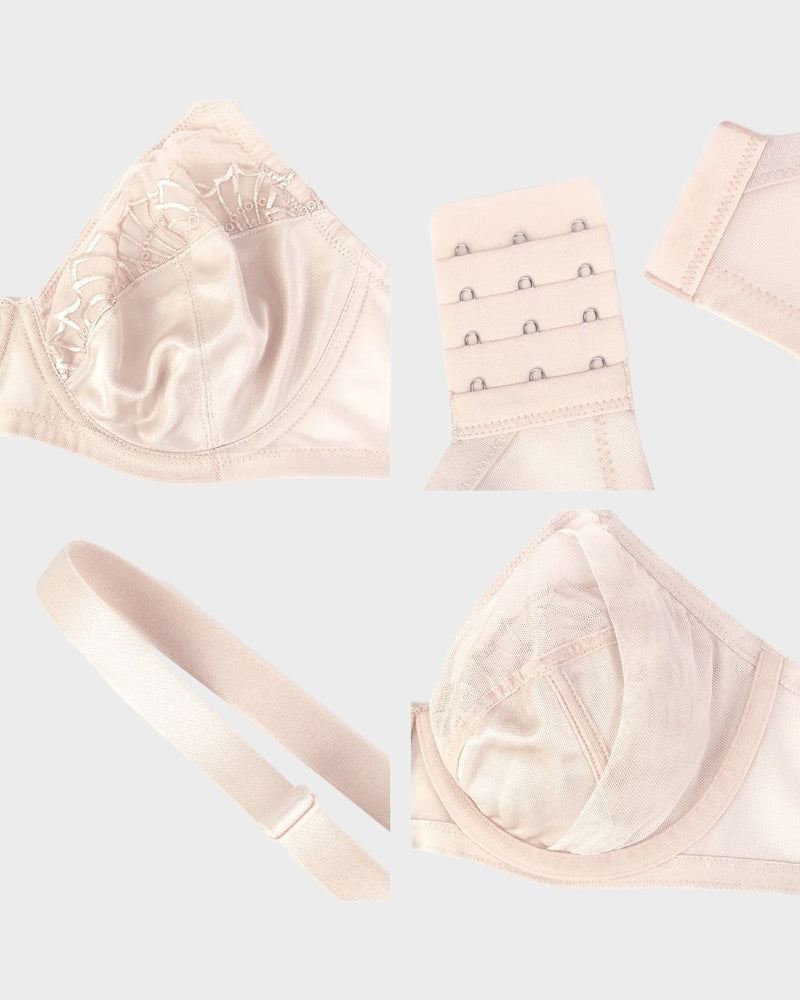 Plus-Size Minimizer-BH mit Perlen-Glanz und Spitze