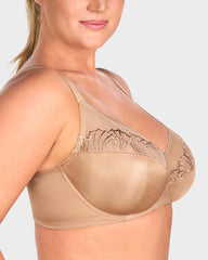Plus-Size Minimizer-BH mit Perlen-Glanz und Spitze