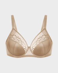 Plus-Size Minimizer-BH mit Perlen-Glanz und Spitze