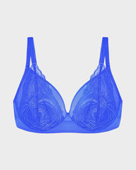Plus Size Vollschalen-BH mit Bügel aus Spitze und Mesh