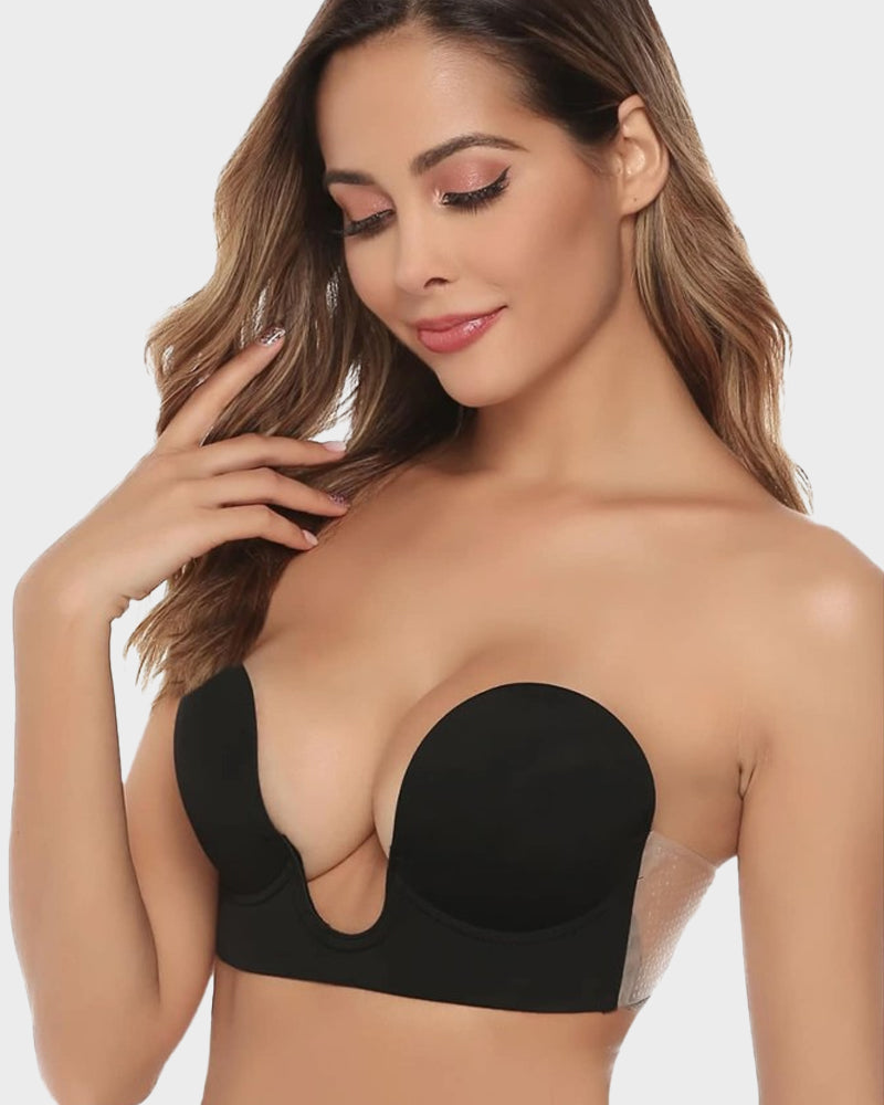 Trägerloser Push-up-BH mit tiefem Ausschnitt