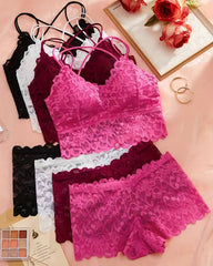 Romantisches Spitzen-Set – Bralette & Slip im zarten Look