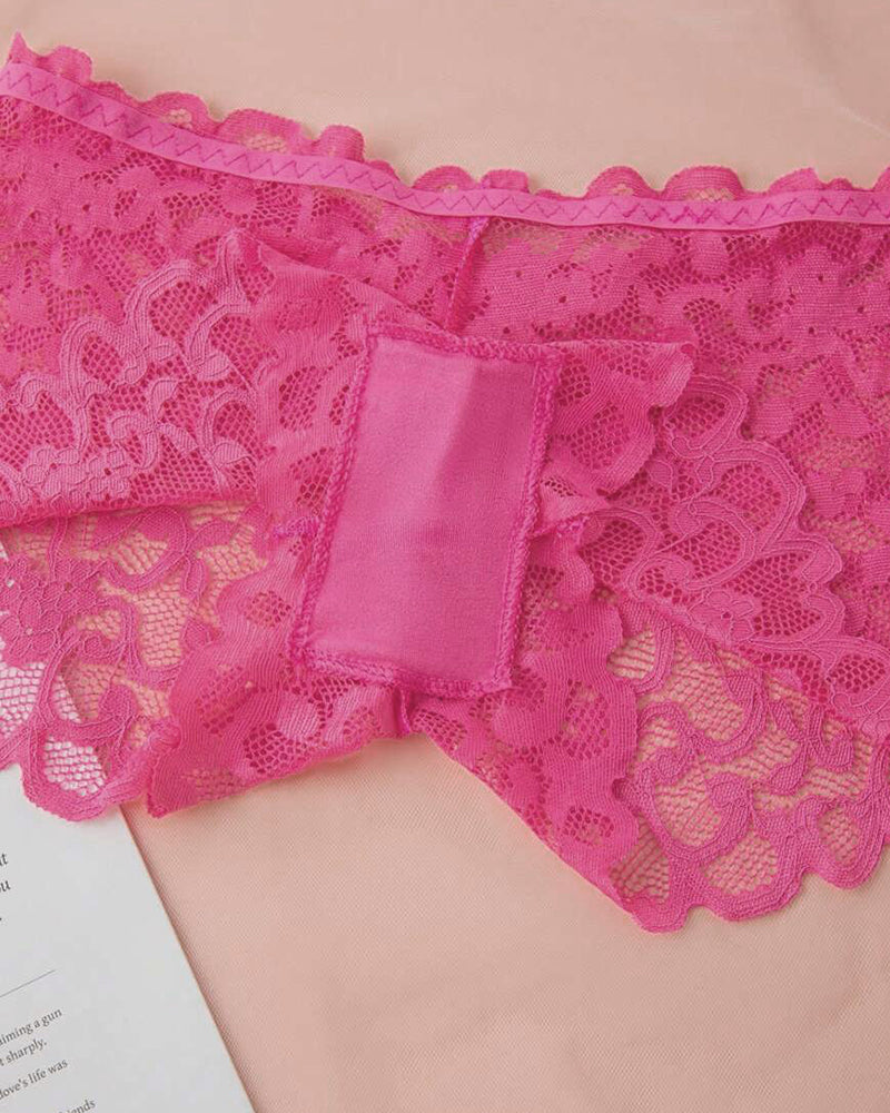 Romantisches Spitzen-Set – Bralette & Slip im zarten Look
