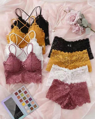Romantisches Spitzen-Set – Bralette & Slip im zarten Look