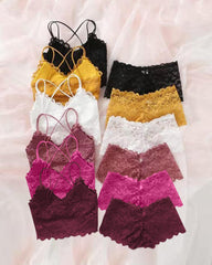 Romantisches Spitzen-Set – Bralette & Slip im zarten Look