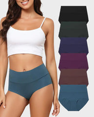 Nahtlose High-Waist Slips im 6er-Pack – Unsichtbarer Tragekomfort