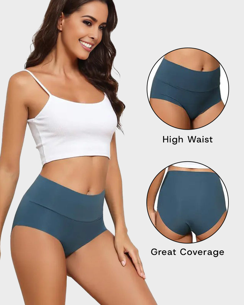 Nahtlose High-Waist Slips im 6er-Pack – Unsichtbarer Tragekomfort