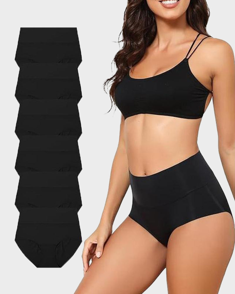 Nahtlose High-Waist Slips im 6er-Pack – Unsichtbarer Tragekomfort