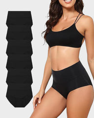 Nahtlose High-Waist Slips im 6er-Pack – Unsichtbarer Tragekomfort