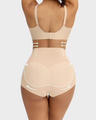 Nahtloser High-Waist Shaping-Slip mit Bauchkontrolle (3er-Pack)