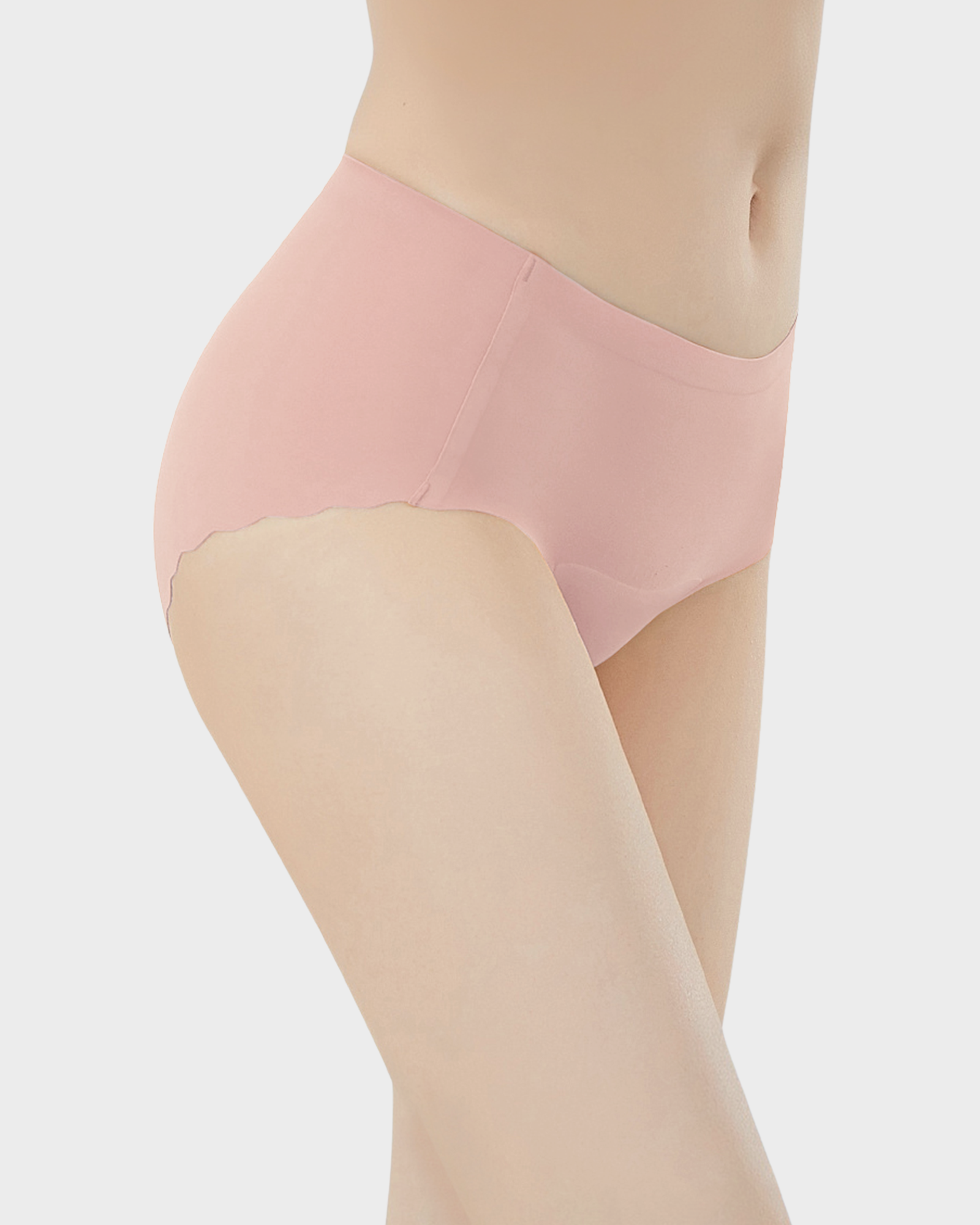 Nahtlose Slips mit seidigem, antibakteriellem Zwickel – Kein Camel Toe (5er-Pack)
