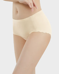 Nahtlose Slips mit seidigem, antibakteriellem Zwickel – Kein Camel Toe (5er-Pack)