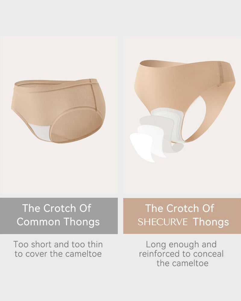 Nahtlose Slips gegen Camel Toe – 5er-Pack
