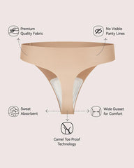 Nahtlose Slips gegen Camel Toe – 5er-Pack