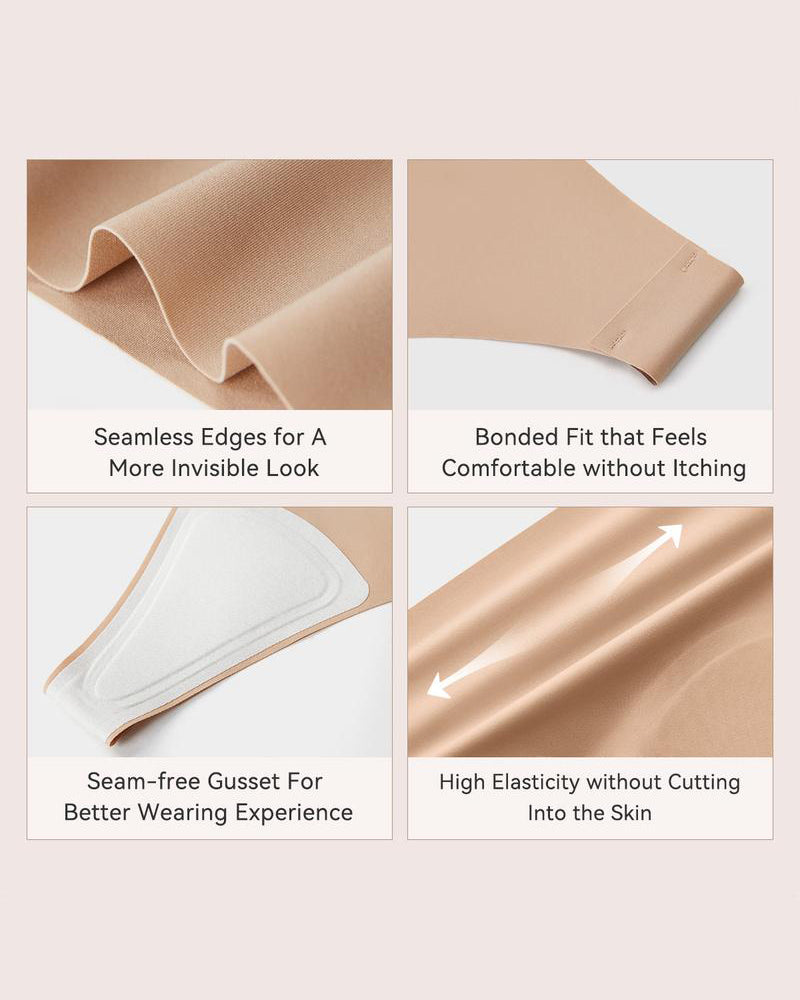 Nahtlose Slips gegen Camel Toe – 5er-Pack