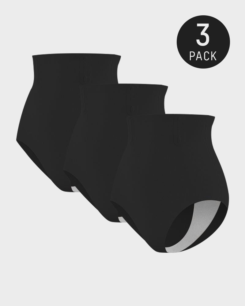 Nahtloser High-Waist Shaping-Slip mit Bauchkontrolle (3er-Pack)