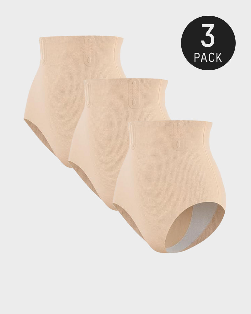 Nahtloser High-Waist Shaping-Slip mit Bauchkontrolle (3er-Pack)