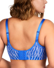 Ungefütterter Bügel-BH mit Zebra-Mesh Minimizer BHs– transparent & sexy