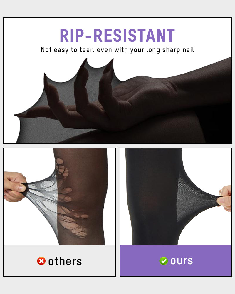 Formende, halbtransparente schwarze Strumpfhose