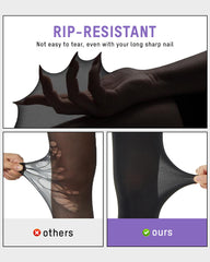 Formende, halbtransparente schwarze Strumpfhose