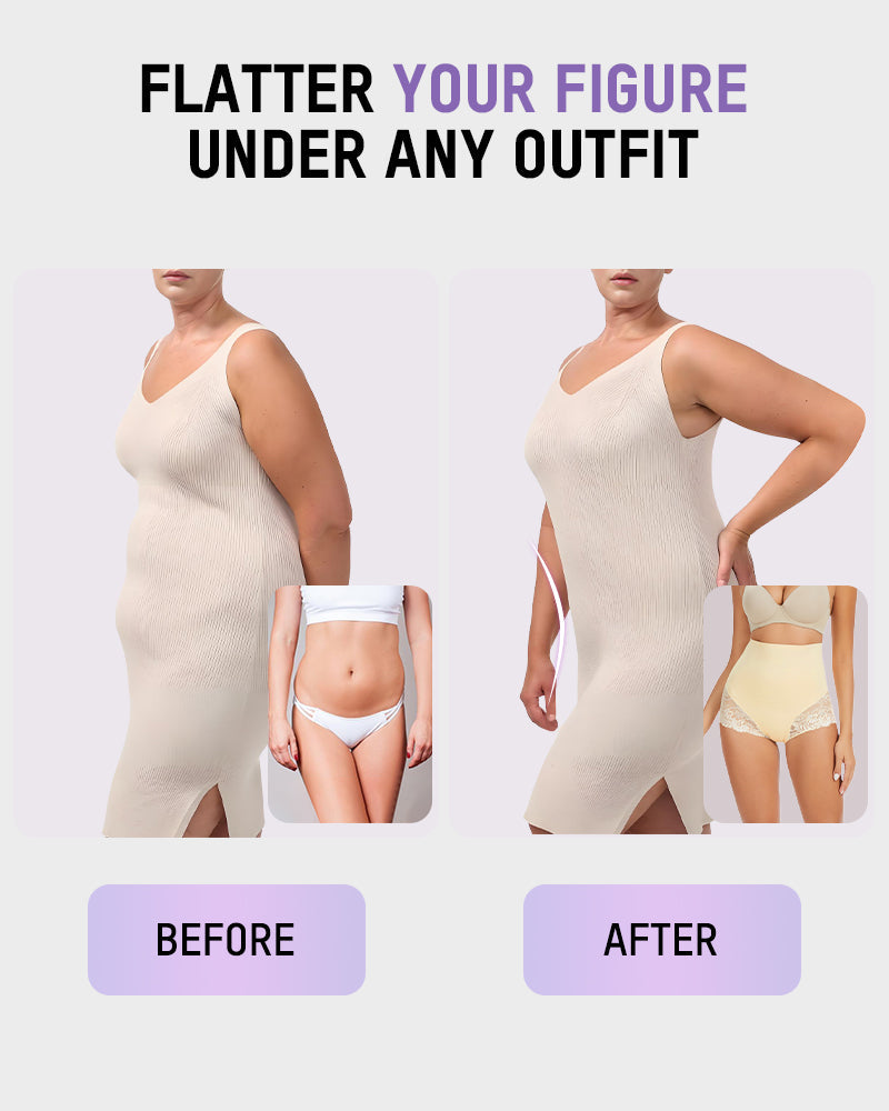 Transparente High-Waist-Spitzen-Slips – Formend & Verführerisch (2er-Pack)