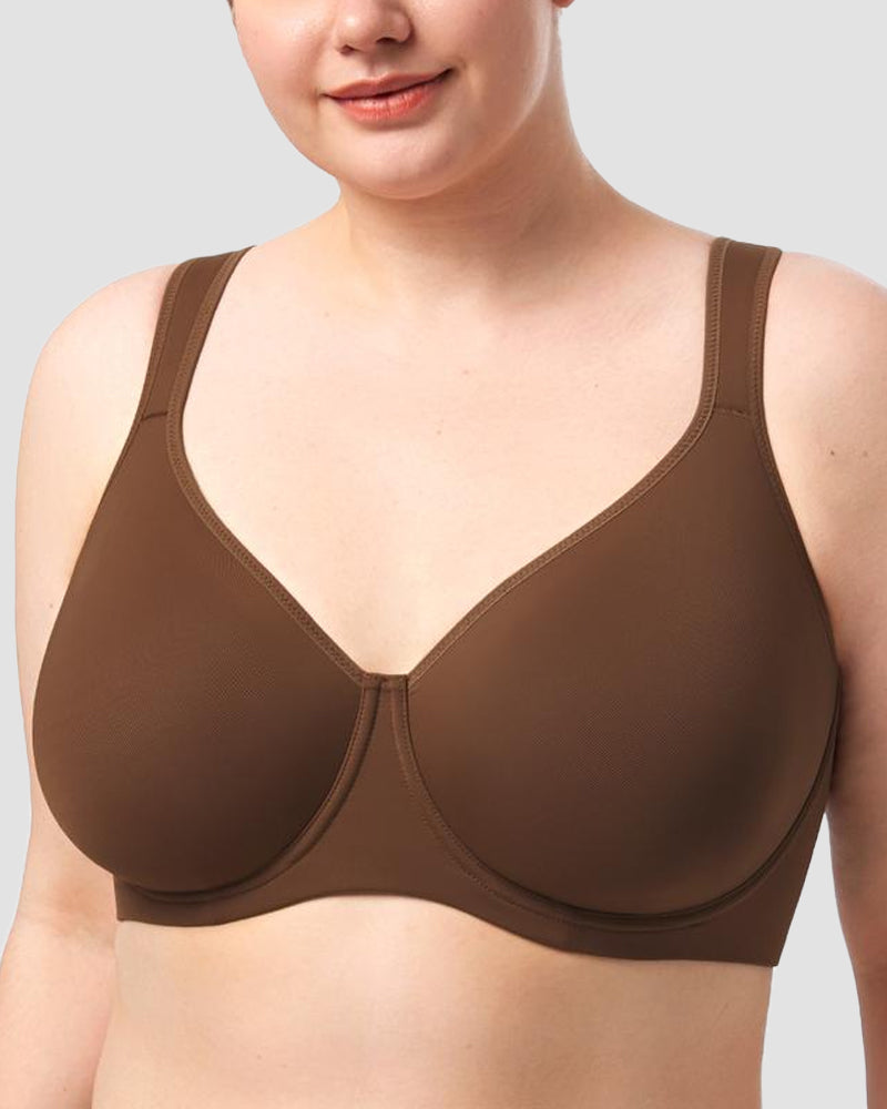 Weicher Plus-Size Minimizer-BH, Vollschale, ungefüttert