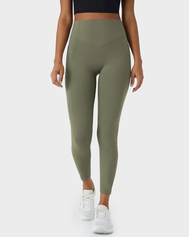 Po-Lifting Leggings mit Bauchkontrolle und Taschen