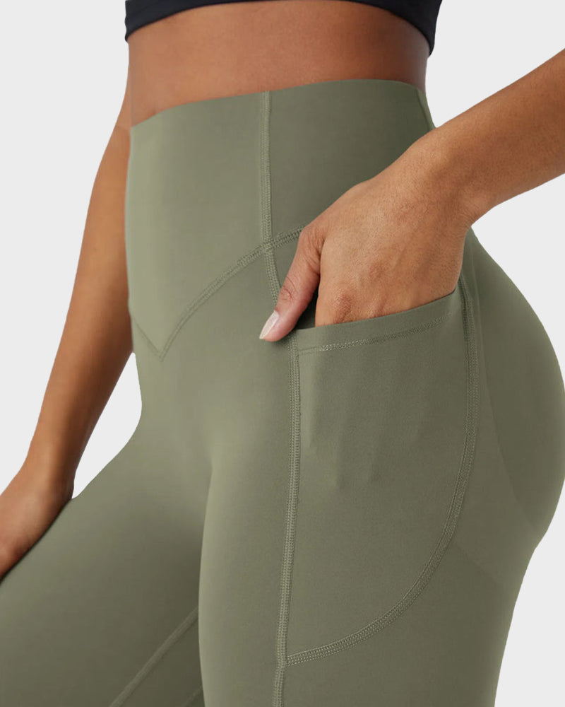 Po-Lifting Leggings mit Bauchkontrolle und Taschen