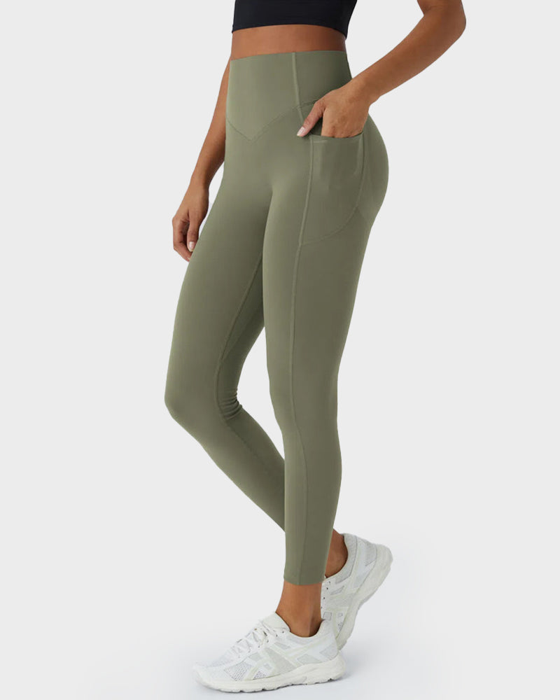 Po-Lifting Leggings mit Bauchkontrolle und Taschen
