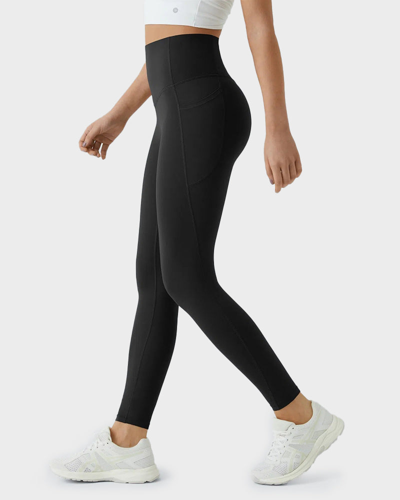 Po-Lifting Leggings mit Bauchkontrolle und Taschen