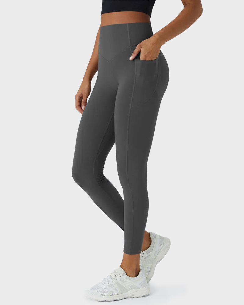Po-Lifting Leggings mit Bauchkontrolle und Taschen