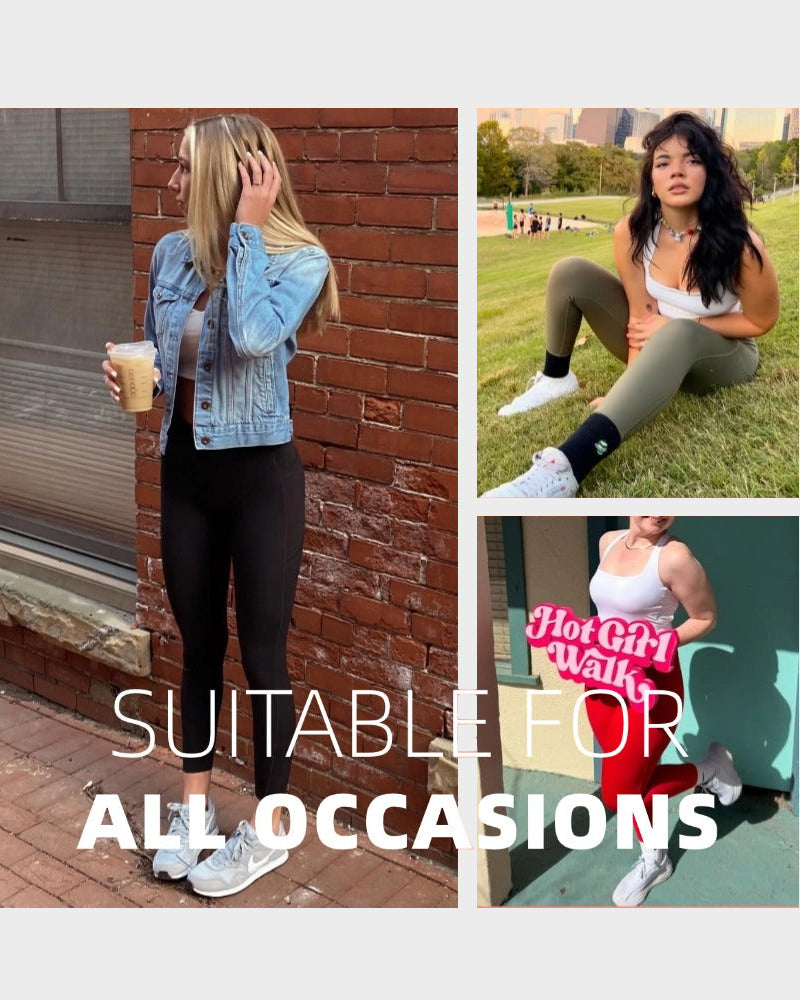 Po-Lifting Leggings mit Bauchkontrolle und Taschen