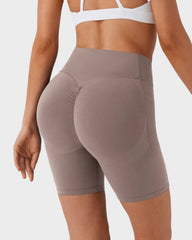 7-Zoll Po-Lifting Trainingsshorts mit Bauchkontrolle und Taschen