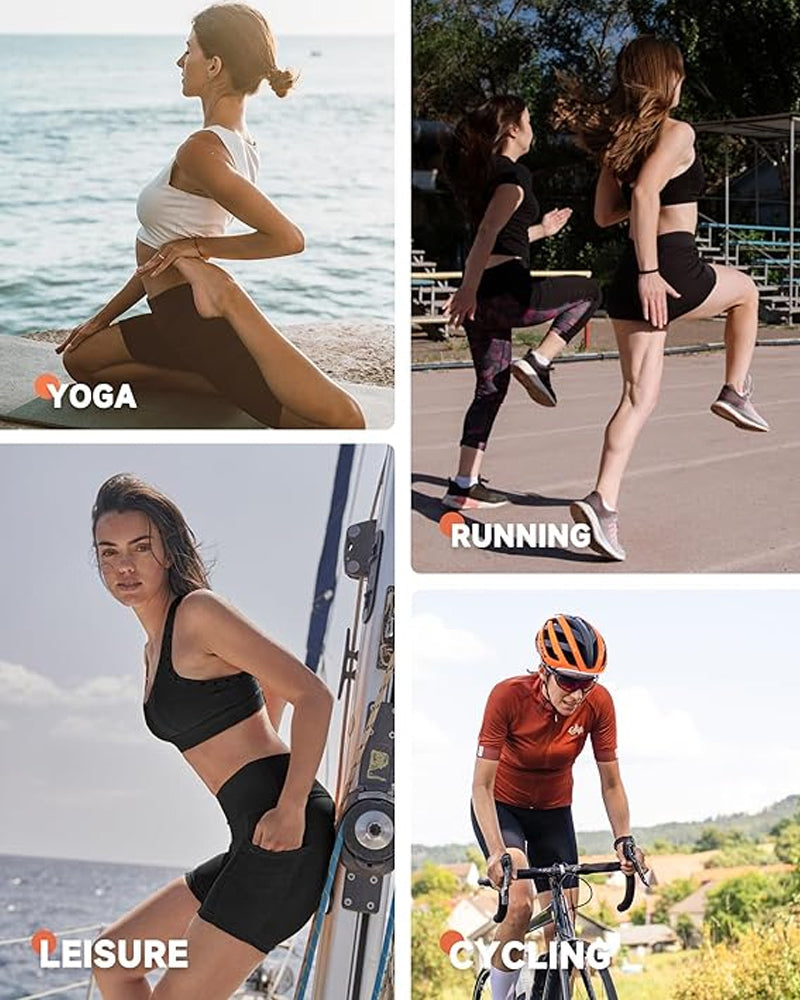 7-Zoll Po-Lifting Trainingsshorts mit Bauchkontrolle und Taschen