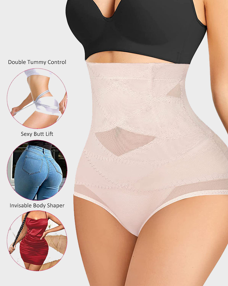 Figurformender High-Waist Slip aus Mesh