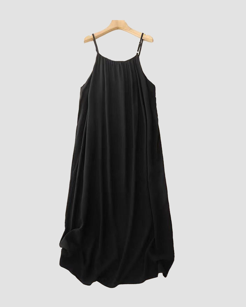 Rückenfreies Damen-Cami-Kleid in Uni
