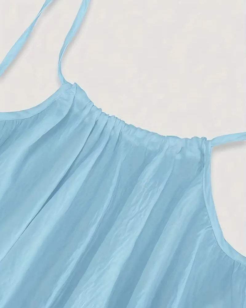 Rückenfreies Damen-Cami-Kleid in Uni