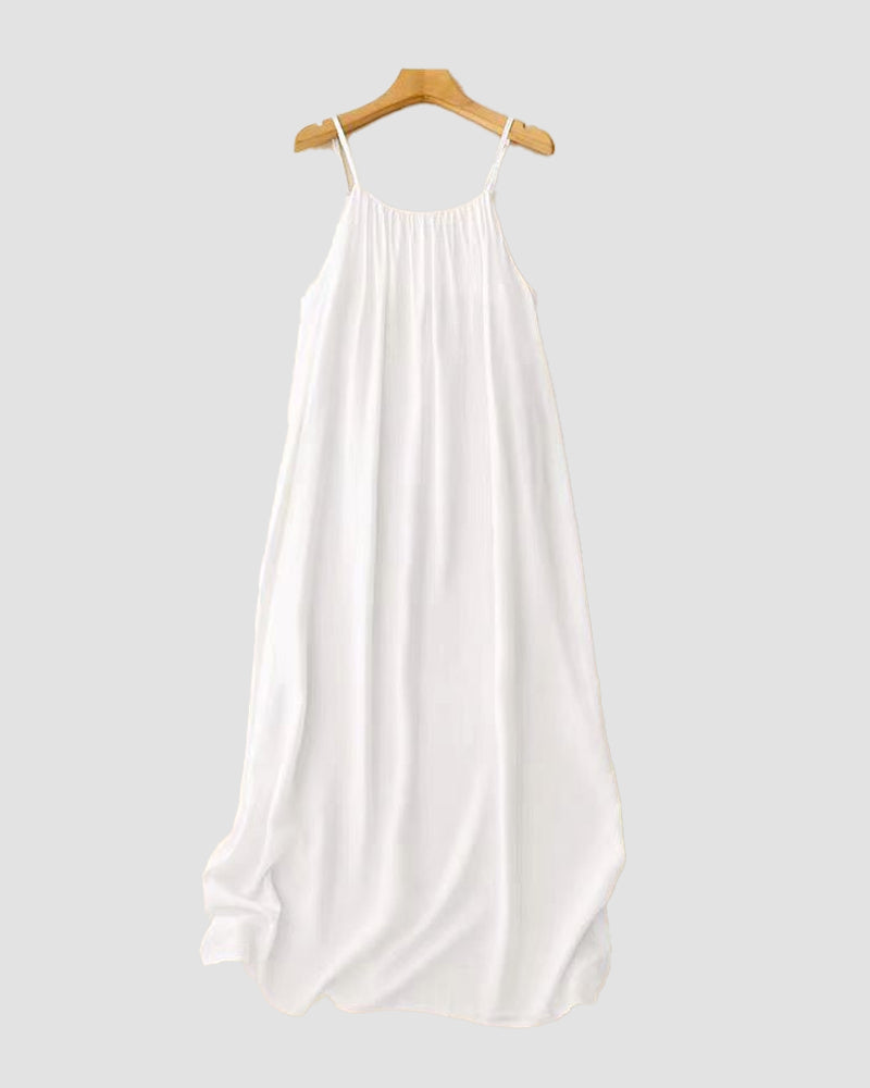 Rückenfreies Damen-Cami-Kleid in Uni