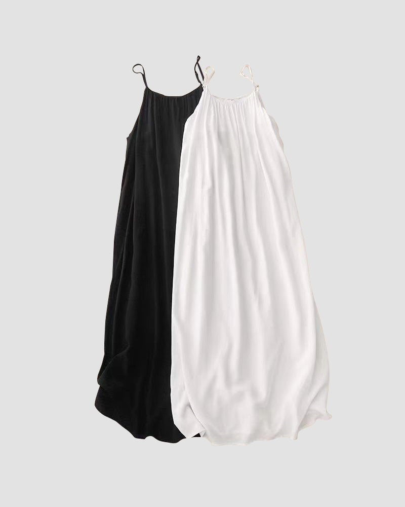 Rückenfreies Damen-Cami-Kleid in Uni